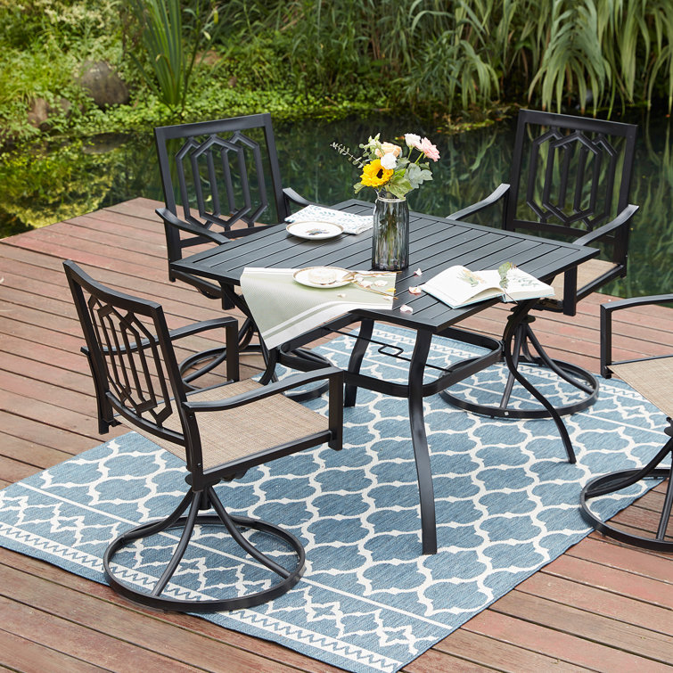 Red Barrel Studio® Deisy Square 4 Person 37'' Long Dining Set Wayfair